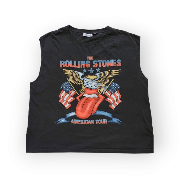 the Rolling Stones Other - Rolling Stones Black and Red Short Sleeve Tee